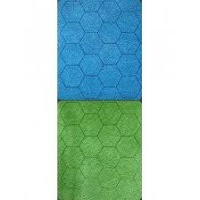 CHX 96665 - Battlemat 1inch blue/green hexagon